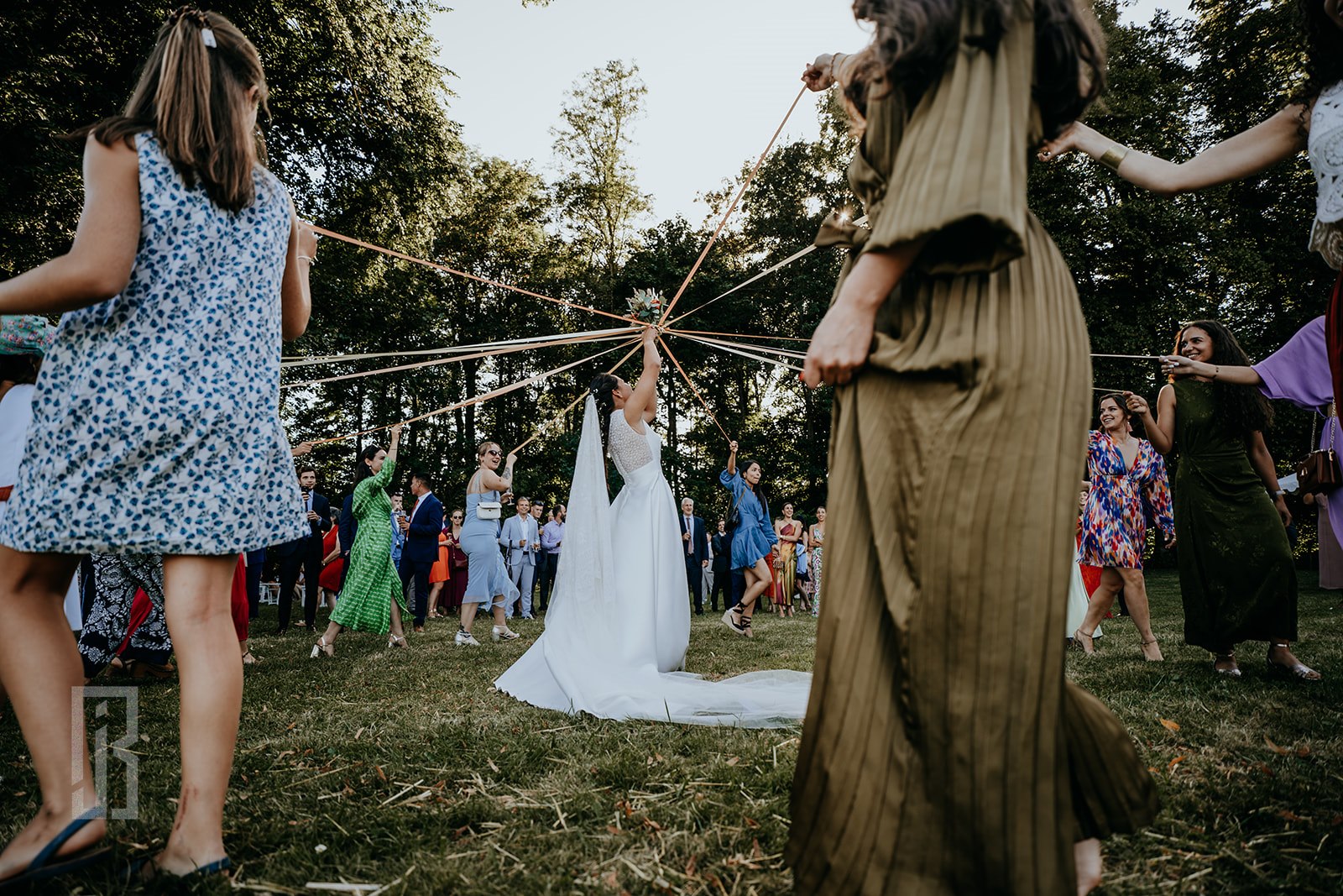 Détail décoration de mariage au Château de Lihus — Photo Julien Briche