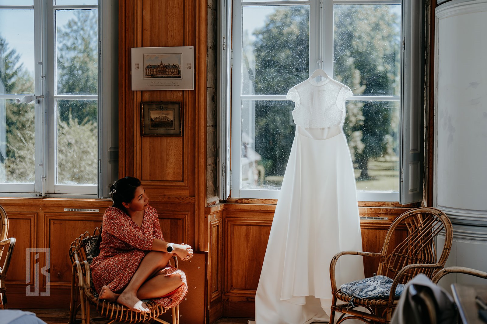 Portrait de mariés au Château de Lihus dans l'Oise — Photo Julien Briche