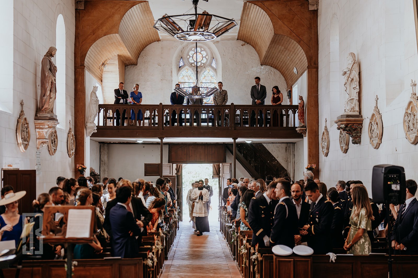 Invités lors d'un mariage au Château de Lihus — Photo Julien Briche